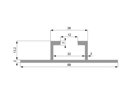 Obrázek Al profil Solar -  C lišta