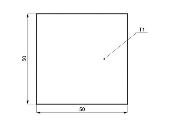 Obrázek Hliníkový přířez 1.0X500X500*0,7kg