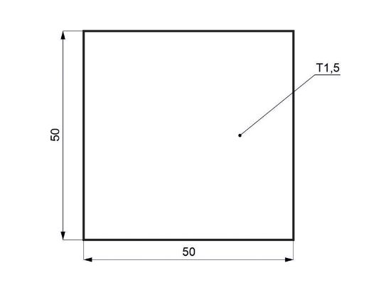 Obrázek Hliníkový přířez 1.5X500X500*1,06kg
