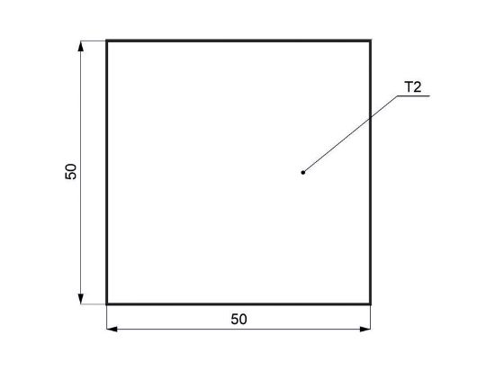 Obrázek Hliníkový přířez 2.0X500X500*1,38kg