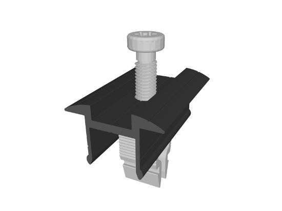 Obrázek Příchytka Solar středová Click černá