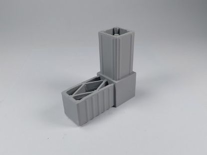 Obrázek Plast. spojka pro J30x30x2  L šedá