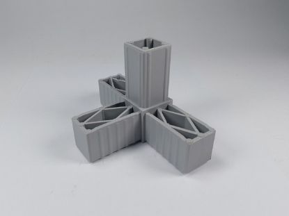 Obrázek Plast. spojka pro J30x30x2  4D šedá