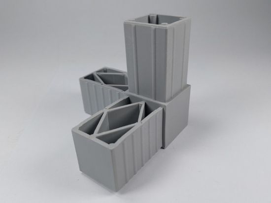 Obrázek Plast. spojka pro J40x40x2  3D šedá