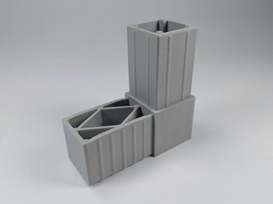 Obrázek Plast. spojka pro J40x40x2  L šedá