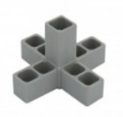 Obrázek Plast. spojka pro J30x30x2  5D šedá