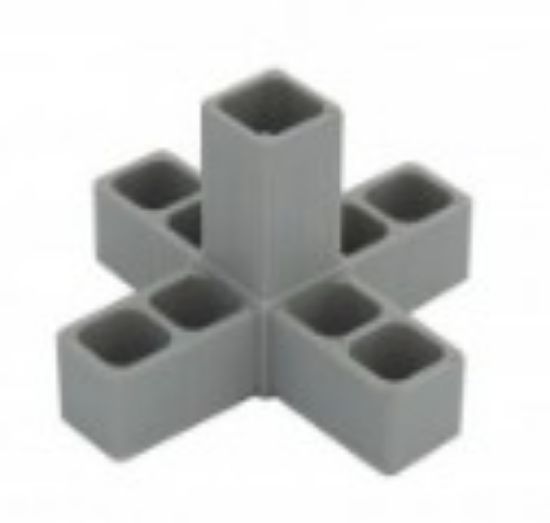 Obrázek Plast. spojka pro J30x30x2  5D šedá