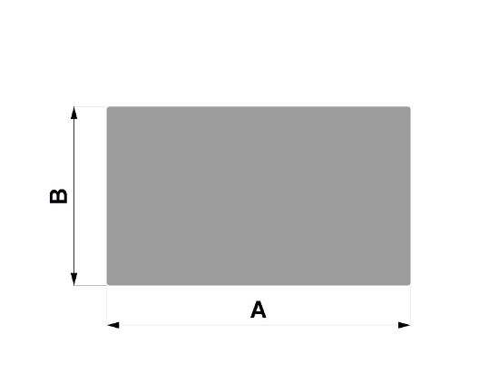 Obrázek Hliníková tyč plochá 20x2