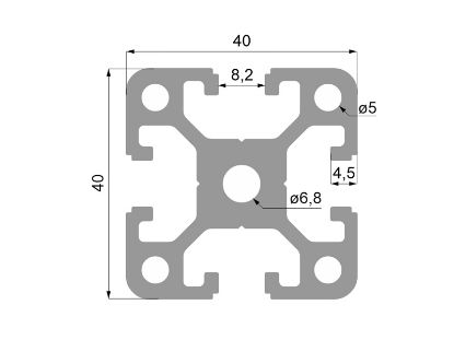 Obrázek Hliníkový profil K4040
