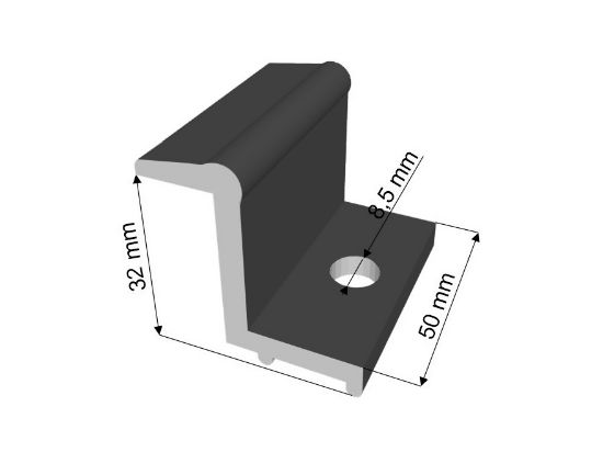 Obrázek Příchytka Solar - "Z"32mm černá DOPRODEJ
